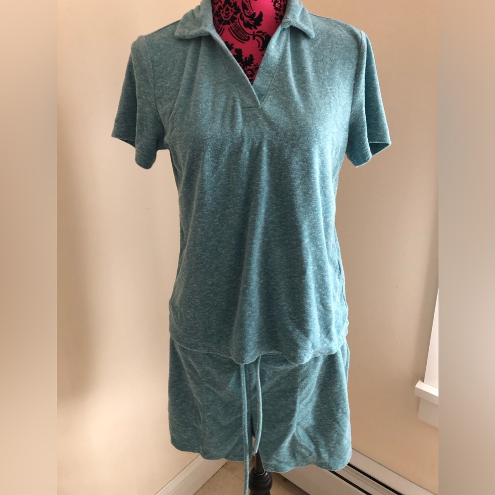 Alfani terry cloth 2 pc shorts outfit set